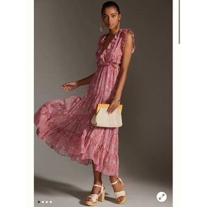 Anthropologie Misa Printed MIDI Dress